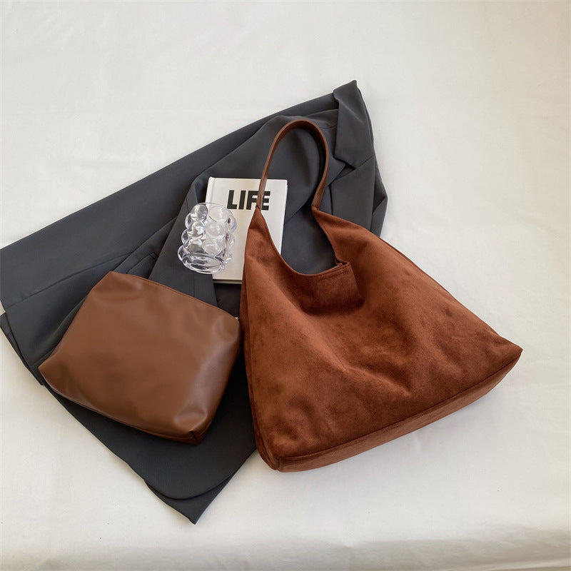 Soft Hobo Shoulder Bag with Matching Pouch 6W10BBG2475