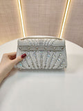 Trendy Sparkly Rhinestone Pearl Hanbag Evening Purse 6W10BBG1974