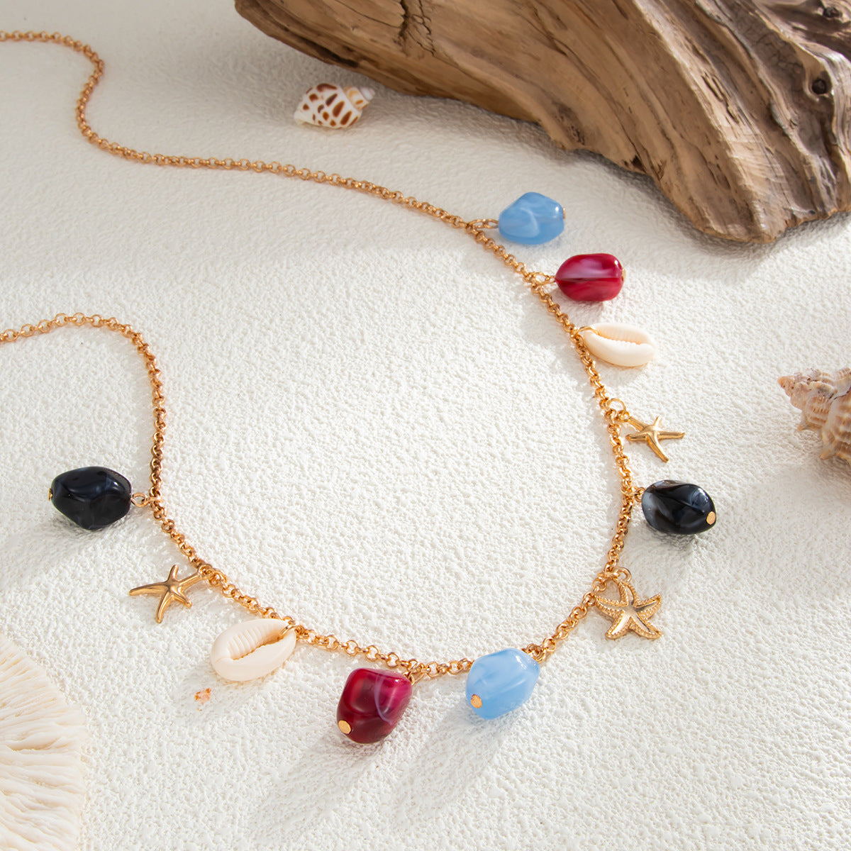 Simple Color Block Resin Charm Waist Chain 8ZA6JBC79L
