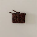 Leopard Print Suede Mini Coin - DippedShop Wholesale - #7443