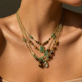 Gemstone Beaded Necklace - DippedShop Wholesale - #7747