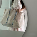 Minimalist Solid Color Big Capacity Tote Bag 8CW6BBG474L
