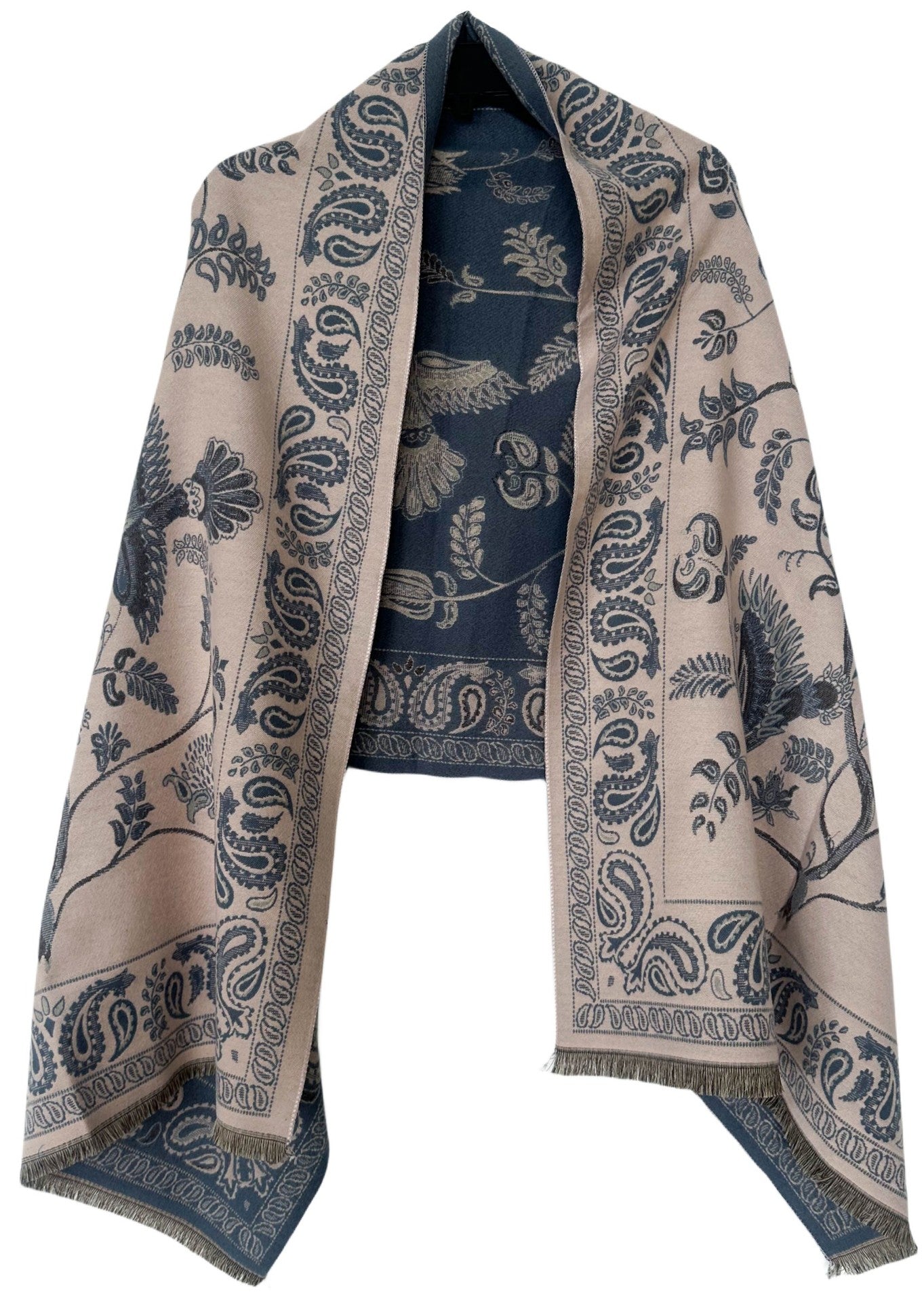 Paisley Jacquard Shawl Scarf - DippedShop Wholesale - #2179