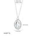 Gold Plated Oval Pendant Necklace - DippedShop Wholesale - #2307
