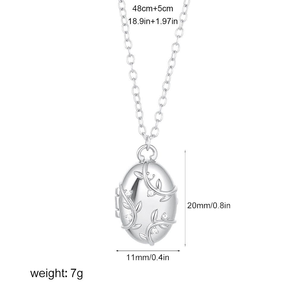 Gold Plated Oval Pendant Necklace - DippedShop Wholesale - #2307
