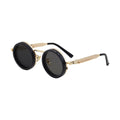 Metal Round Polarized Sunglasses - DippedShop Wholesale - #6899