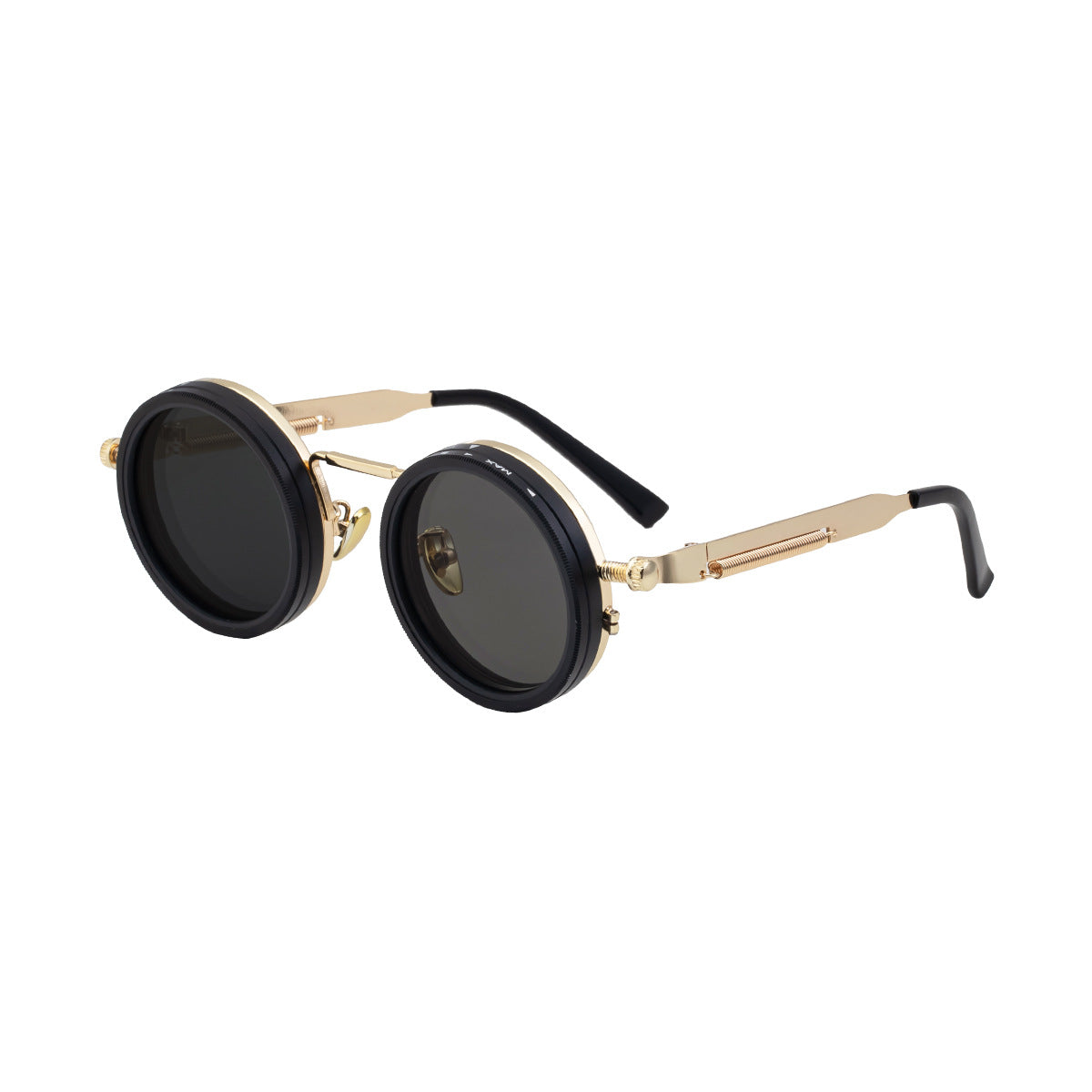 Metal Round Polarized Sunglasses - DippedShop Wholesale - #6899