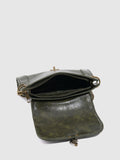 Retro Metal Buckle Leather Square Shoulder Bag 6W10BBG1384