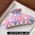 Sweet Santa Claus Print Hair Claws 6W6HCP1697