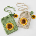 Handmade Crochet Sunflower Crossbody Shulder Bag MK2CCR6W10BBG432