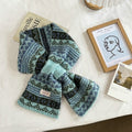 Jacquard Keyhole Mini Scarf - DippedShop Wholesale - #0915