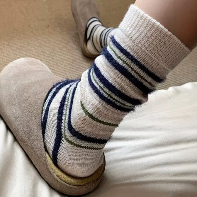 Striped Scrunch Socks - DippedShop Wholesale - #1107
