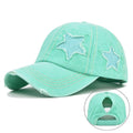 Distressed Star Baseball Cap - DippedShop Wholesale - #6563