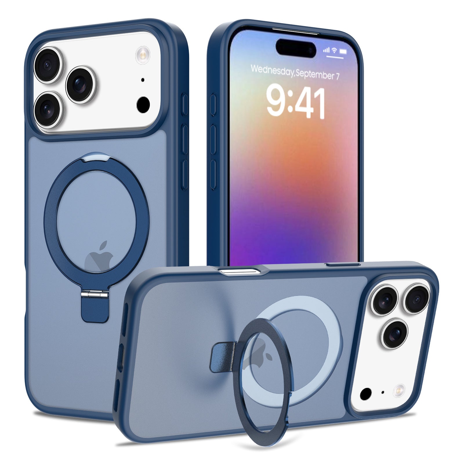 Magnetic Foldable Ring Kickstand Shockproof iPhone Case 6Z13HPC211