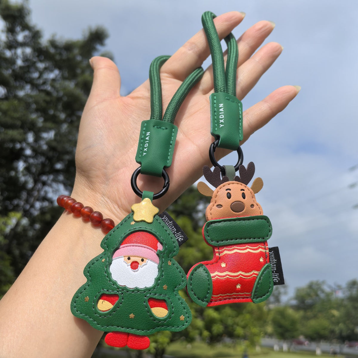 Creative PU Leather Christmas Stocking Ornament S6H7HBW562