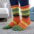 Chunky Knit Striped Mid-Calf Socks - DippedShop Wholesale - #6659