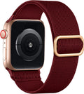 Minimalist Solid Color Nylon Weave Watch Band 6W6JWA111