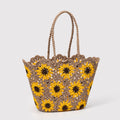 Flower Crochet Beach Bag - DippedShop Wholesale - #2339