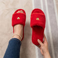 Plush Side Slippers - DippedShop Wholesale - #3043