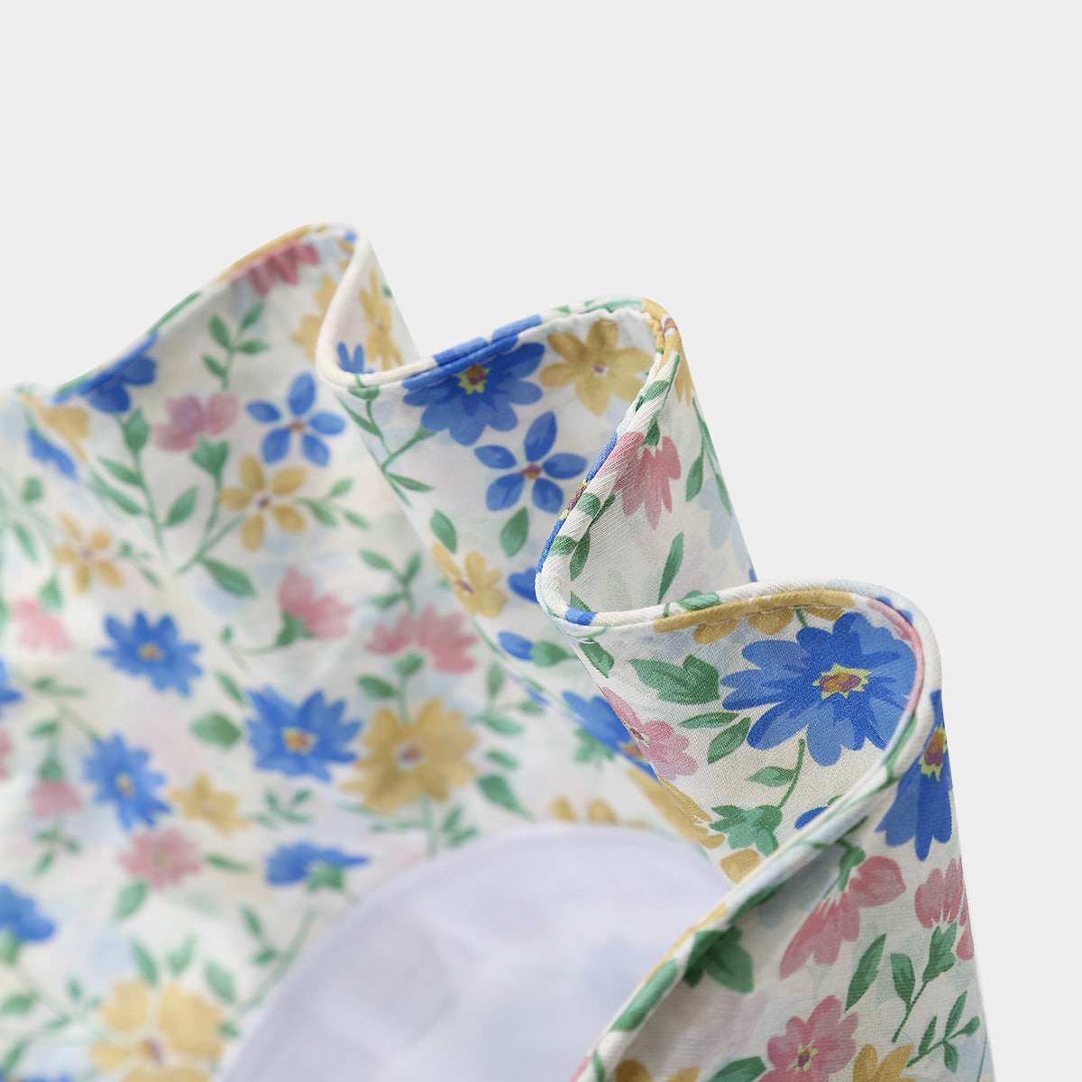 Fashion Floral Print Wide Brim Bucket Hat MK2BW6W6HAT107