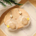 Boho Rattan Dangle Earrings - DippedShop Wholesale - #8979