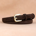 Fashion Suede Solid Color Adjustable Waist Belt 6W6JBT151