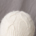 Solid Layered Cable Knit Earflap Bonnet 6W6HAT701