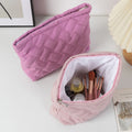 Quilted Shell Cosmetic Bag - DippedShop Wholesale - #6883