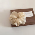 Mesh Ruffle Pearl Hair Scrunchie MK2BW6W6HSR03