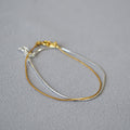 Minimalist Gold Plated Snake Chain Bracelet 6W6JBR472