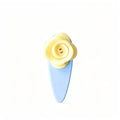 Vintage 3D Rose Flower Acetate Hair Clip 8AS6HCP313T