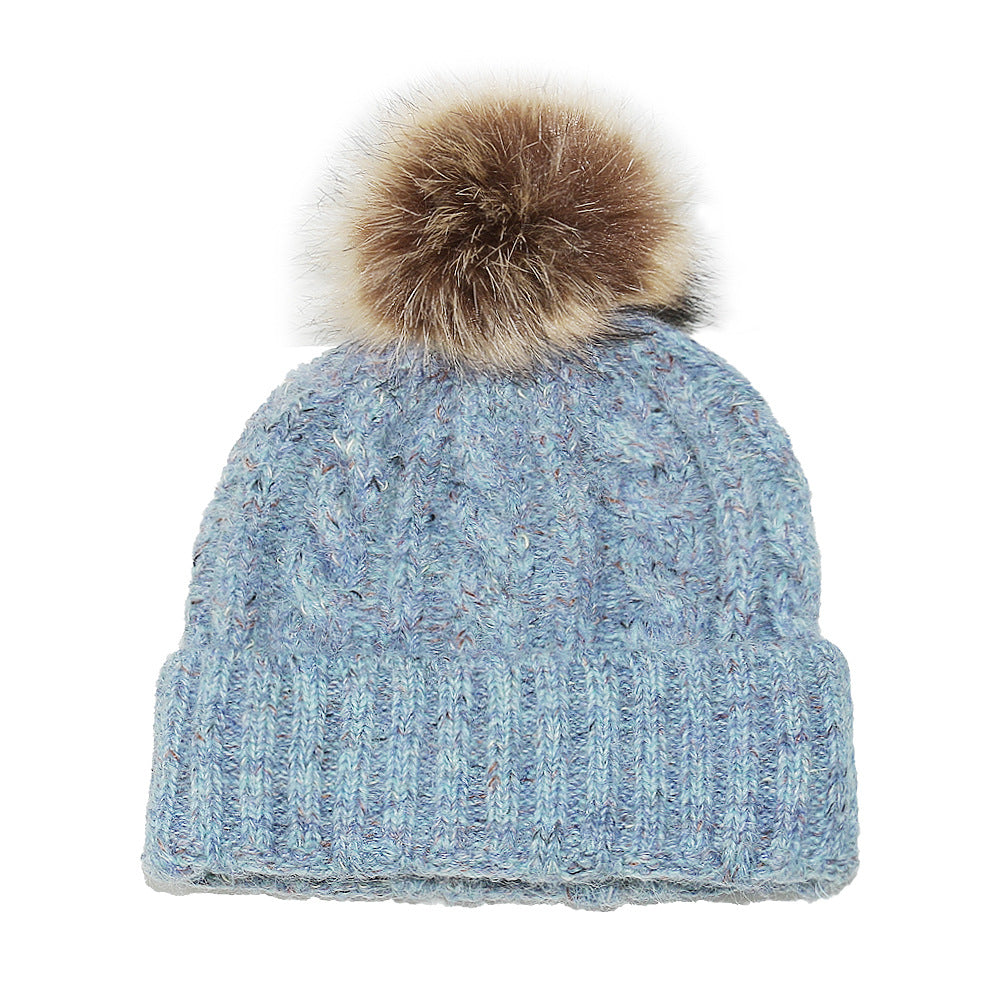 Cute Plush Pom-Pom Warm Knit Beanie Hat 6W6HAT633
