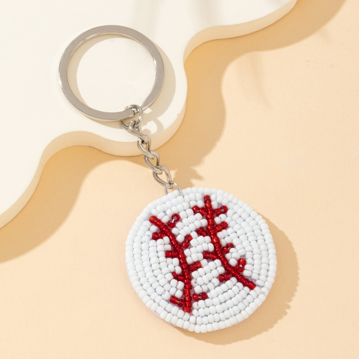 Handmade Beaded Baseball Bag Charm - DippedShop Wholesale - #3347