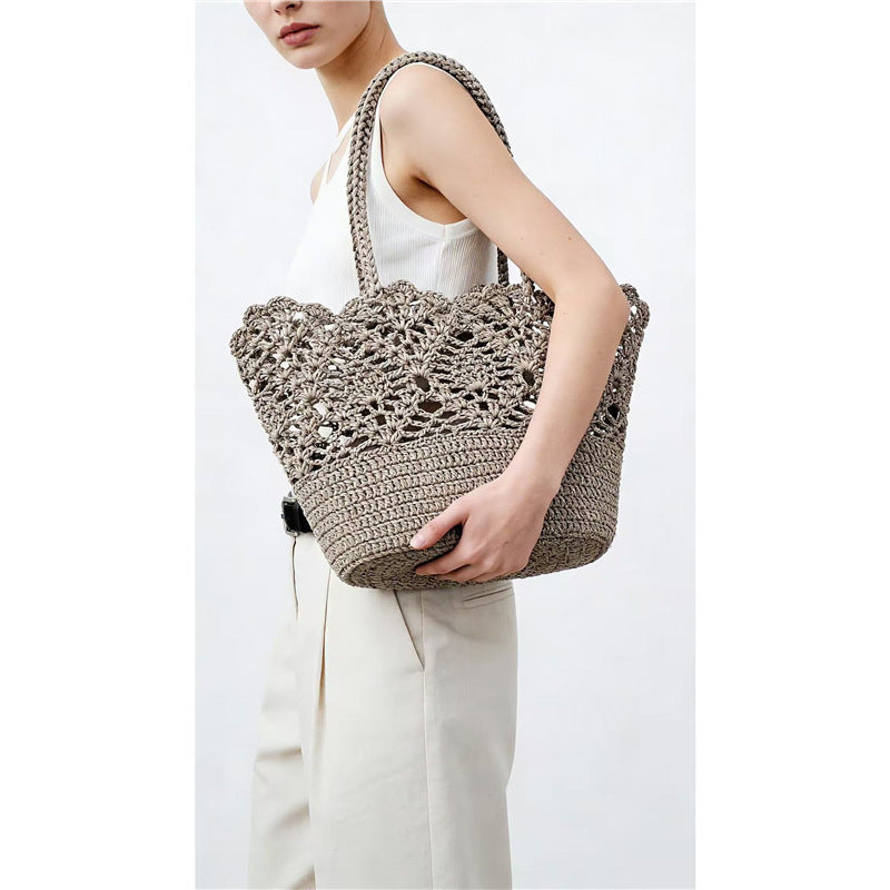 Hand-woven Hollow Beach Tote - DippedShop Wholesale - #1827