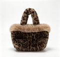 Retro Leopard Pattern Plush Handbag 6W10BBG1946