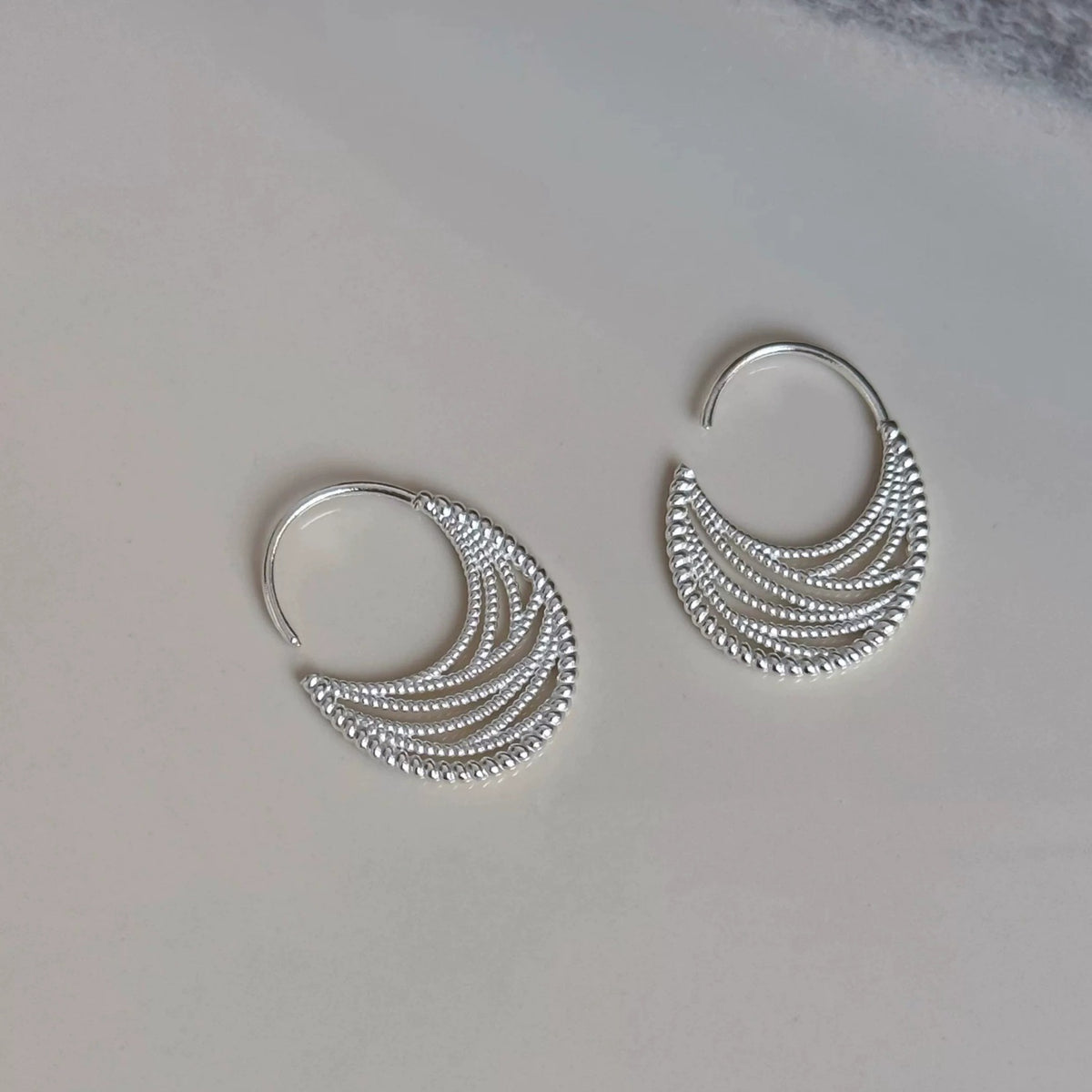 Multi-Layer Chain Hoop Earrings - DippedShop Wholesale - #8819
