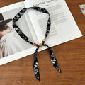 Retro Polka Dots Beaded Scarf Necklace MK2BLW6W6NSI61