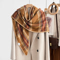 Plaid Triangle Scarf Wrap - DippedShop Wholesale - #2867