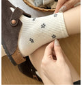 Flower Print Crew Socks - DippedShop Wholesale - #6179
