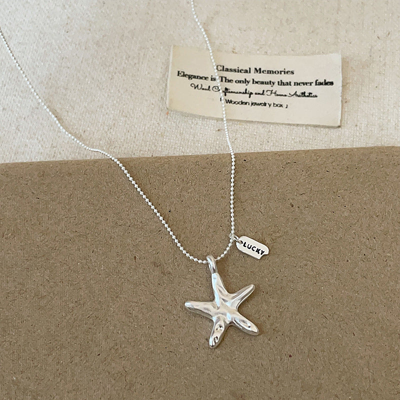 Starfish Pendant Choker Necklace - DippedShop Wholesale - #5987