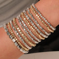 Stylish Gold Plated Multi Layer Beaded Bracelets 6W6JBR501