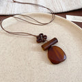 Geometric Resin Pendant Necklace - DippedShop Wholesale - #5715