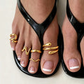 Minimalist Irregular Toe Ring - DippedShop Wholesale - #7107