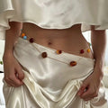 Retro Irregular Resin Bead Chain Waist Chain 8ZA6JBC82L