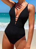 Solid Backless One Piece - DippedShop Wholesale - #4691