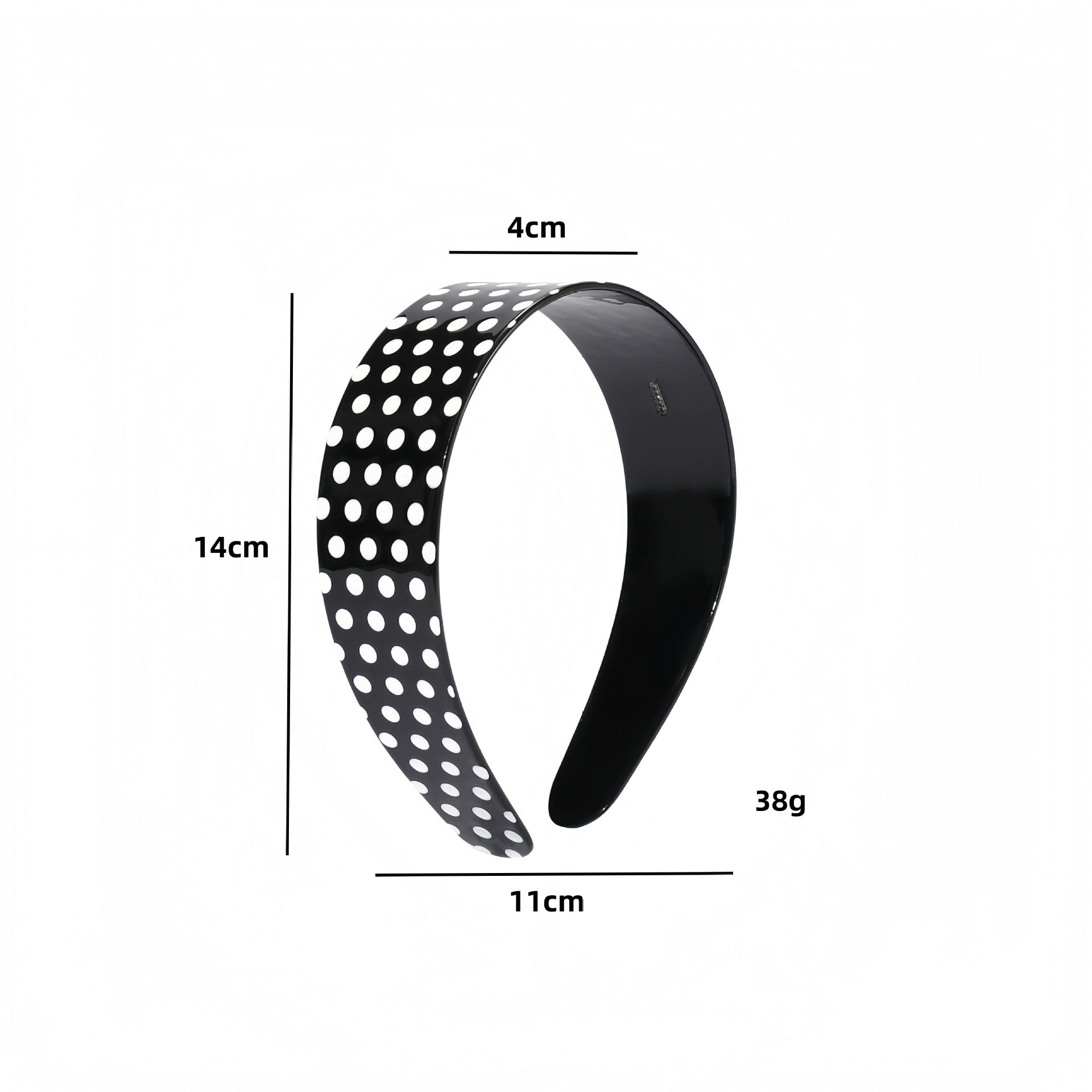 Minimalist Polka Dots Acetate Wide Headband MK2PIM6W6HBD61