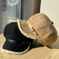 Fur Trim Beret Hat - DippedShop Wholesale - #5443