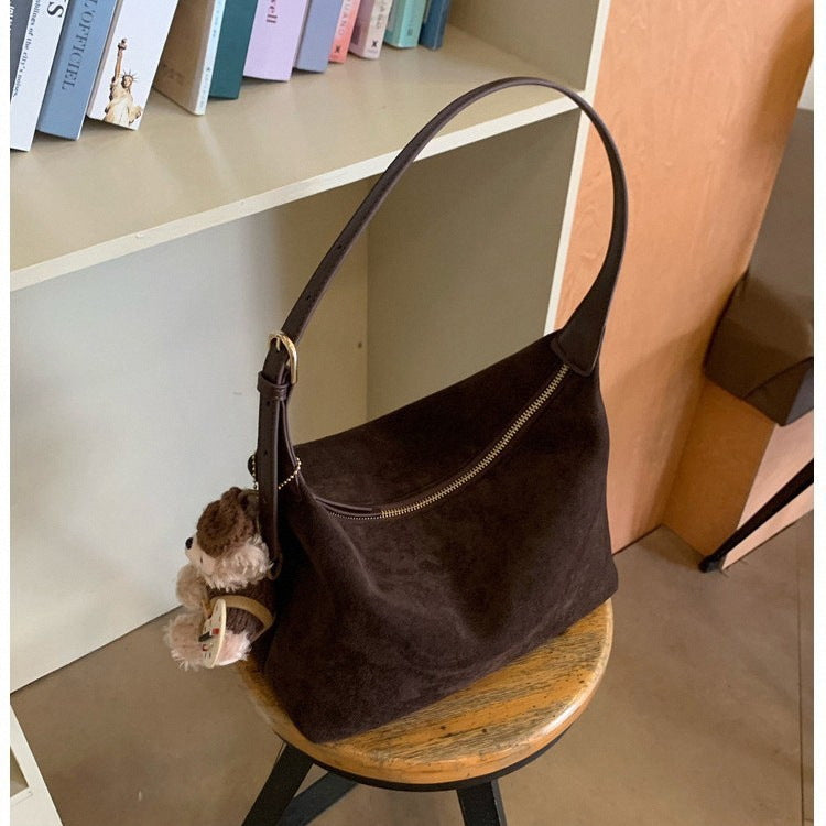 Vintage Suede Adjustable Shoulder Crossbody Bag DP25G630