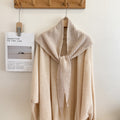 Trendy Solid Color Knit Shawl Triangle Scarf 6W6NSC102