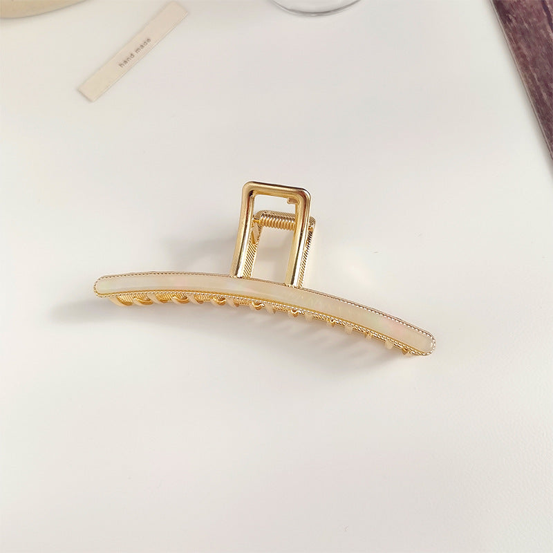 Minimalist Gold Large Metal Geometric Hiar Claw MK2MBEP6W6HCP367